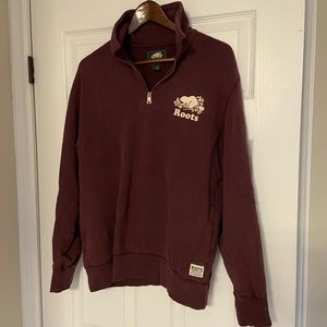 Roots 3/4 zip sweater
